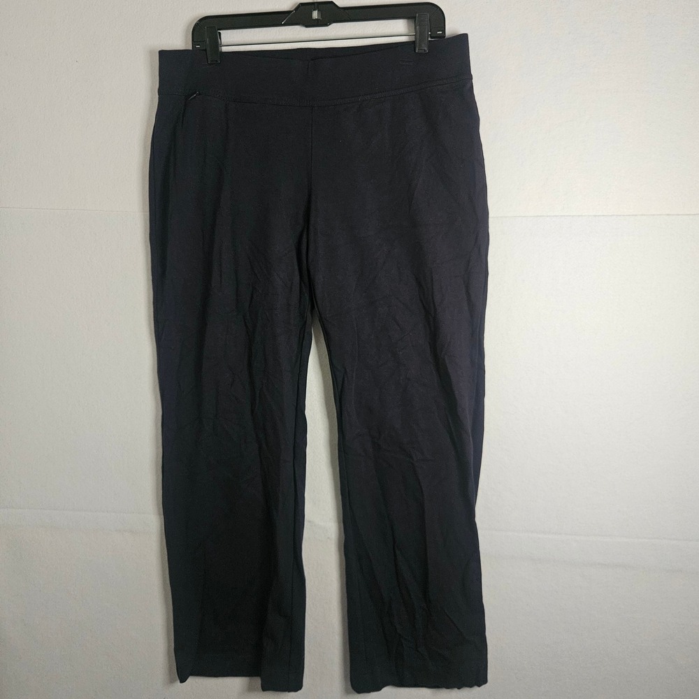 Lands' End Navy Blue Straight-Leg Trousers